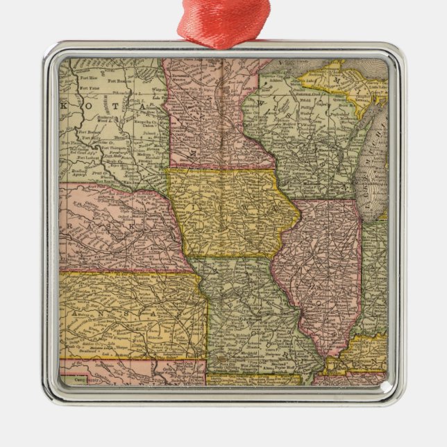 United States 35 Metal Tree Decoration (Front)