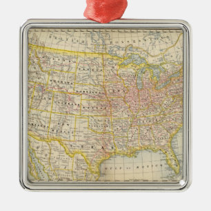 United States 4 Metal Tree Decoration