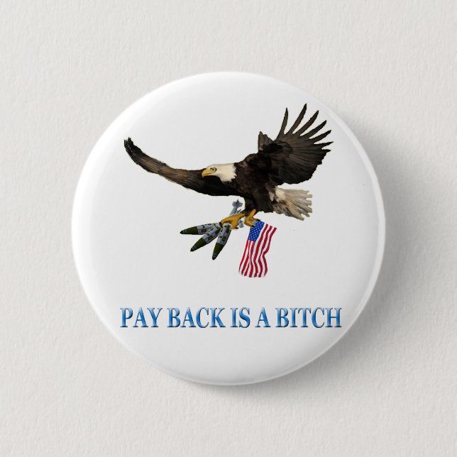 United States 6 Cm Round Badge (Front)