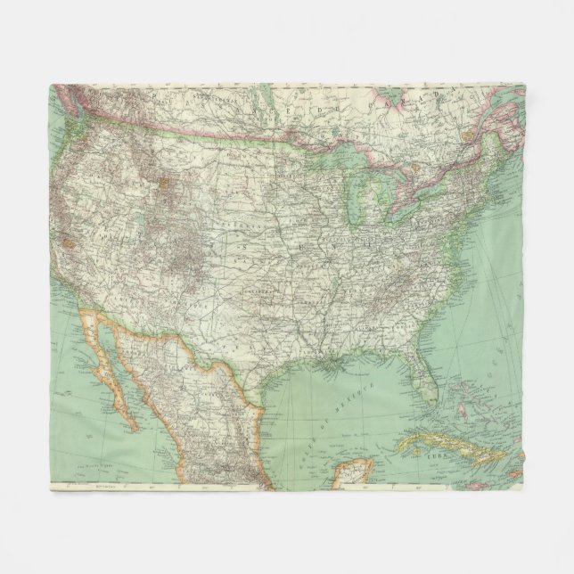 United States 7 Fleece Blanket (Front (Horizontal))