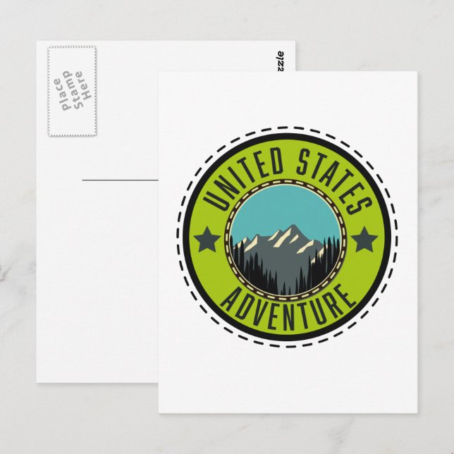 United States Adventure logo Postcard (Front/Back)