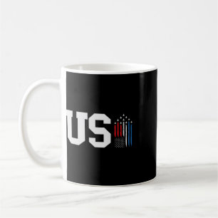 United States Aeroplane American Usa Flag 4th Of J Coffee Mug