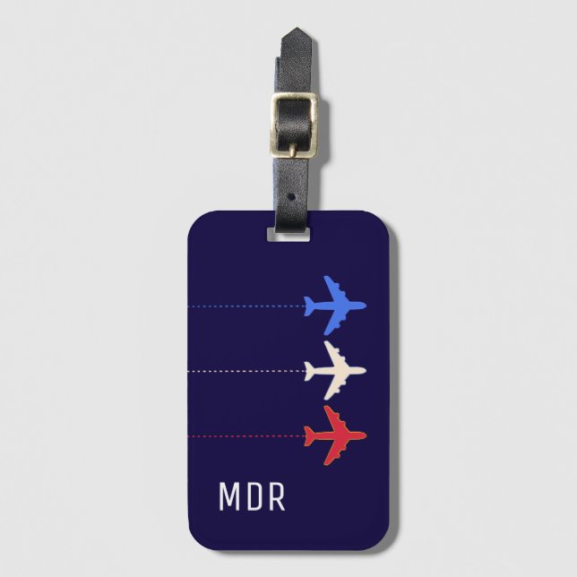 United States aeroplanes  Luggage Tag (Front Vertical)