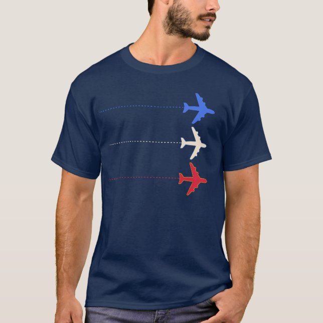 United States aeroplanes T-Shirt (Front)