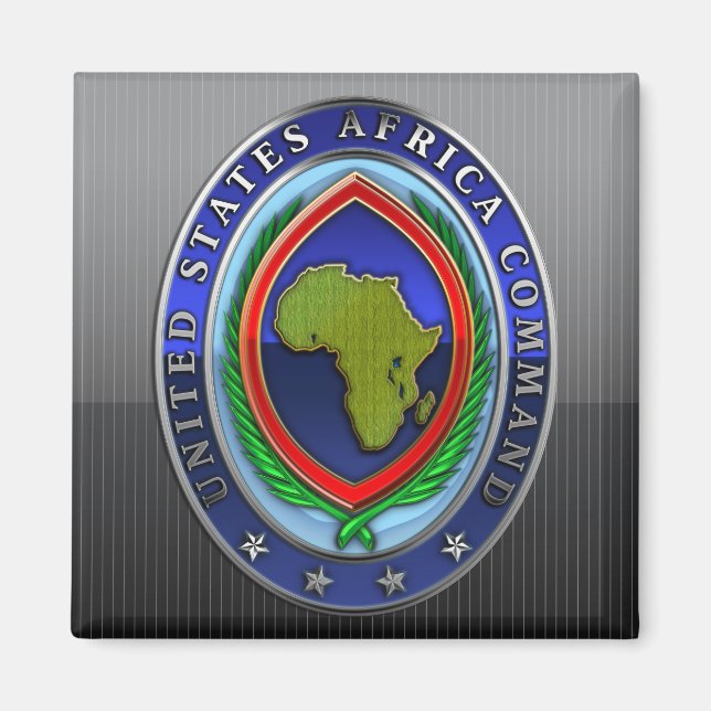 United States Africa Command Magnet (Front)