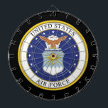 United States Air Force Emblem Dartboard<br><div class="desc">Show your support of the United States Air Force with this official U.S. Air Force emblem.</div>