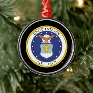 United States Air Force Emblem Metal Ornament