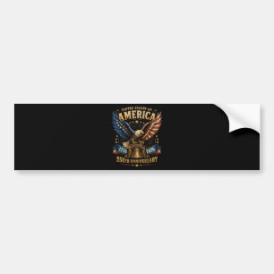 United States America 250th Anniversary Eagle Bumper Sticker