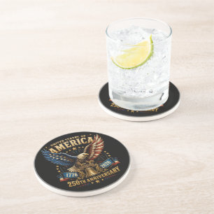 United States America 250th Anniversary Eagle Coaster