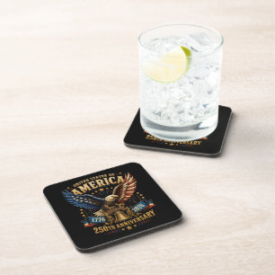 United States America 250th Anniversary Eagle Coaster