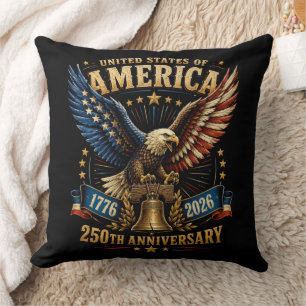 United States America 250th Anniversary Eagle Cushion
