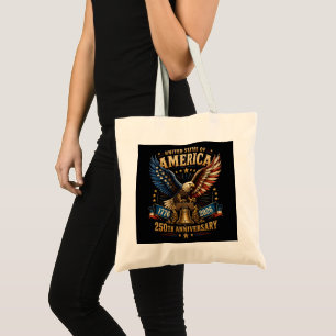 United States America 250th Anniversary Eagle Tote Bag