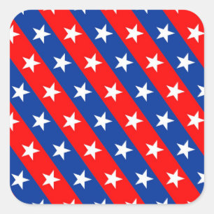 united states america country flag pattern symbol square sticker