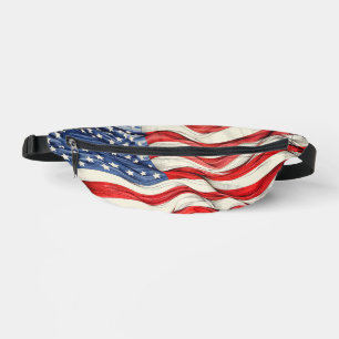 United States American Flag Bum Bags