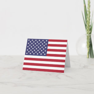 United States (American) Flag Card