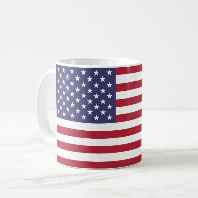 United States (American) Flag Coffee Mug (Front Left)
