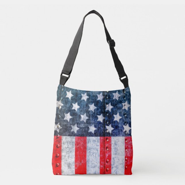 United States American Flag Crossbody Bag (Front)