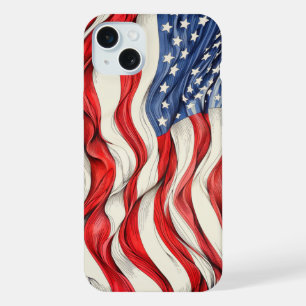 United States American Flag iPhone 15 Plus Case