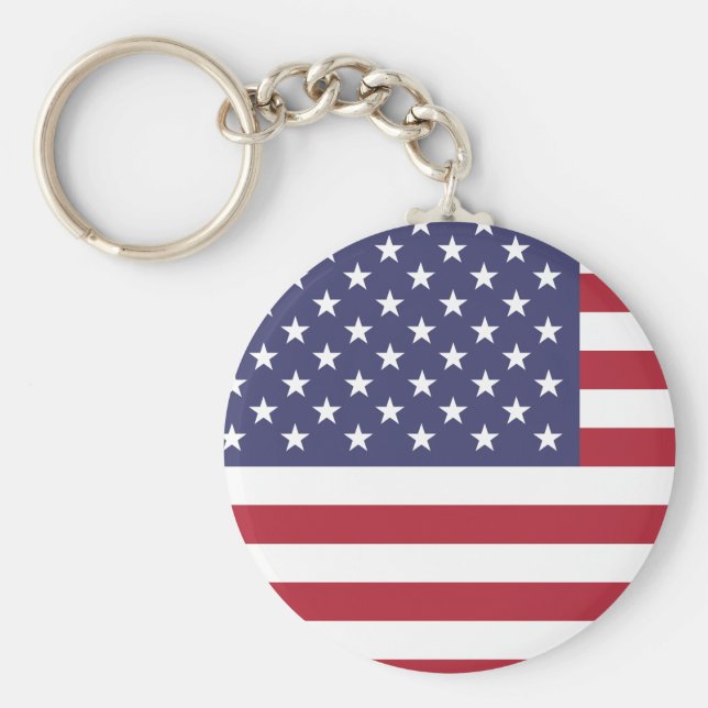 United States (American) Flag Key Ring (Front)