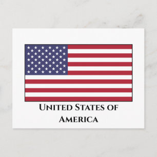 United States (American) Flag Postcard