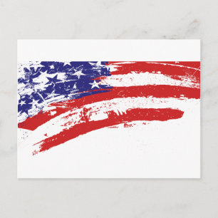 United States/American Star Flag, USA/US Postcard