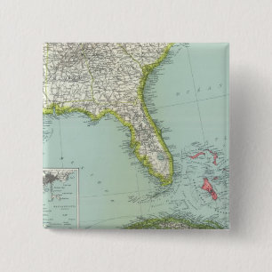 United States and Bahamas 15 Cm Square Badge
