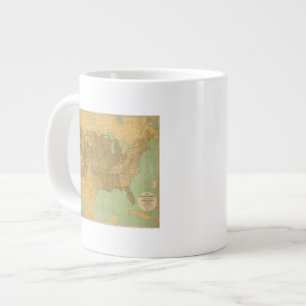 United States and Territories Large Coffee Mug
