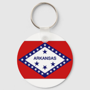 United States Arkansas Flag Key Ring