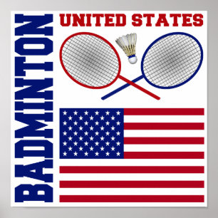 United States Badminton Poster