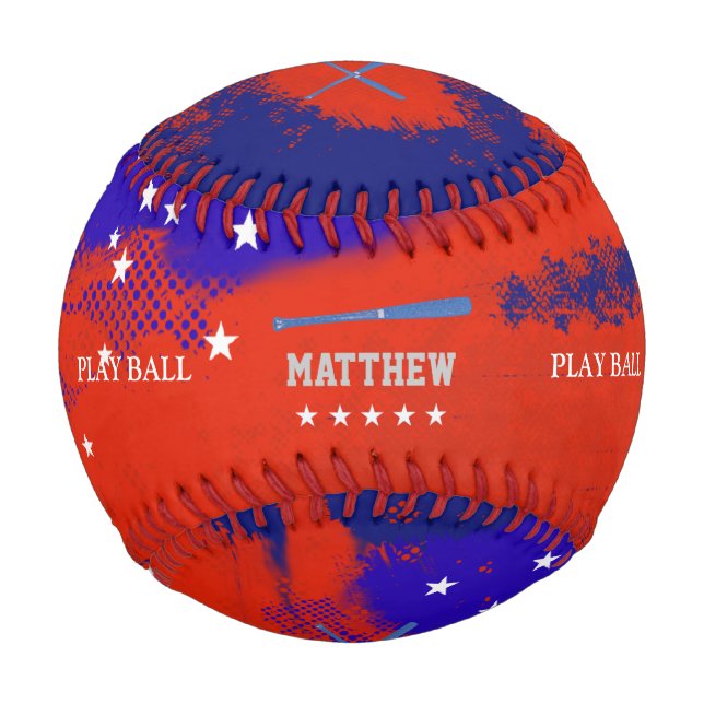 United States bat and play ball personalised (Front)
