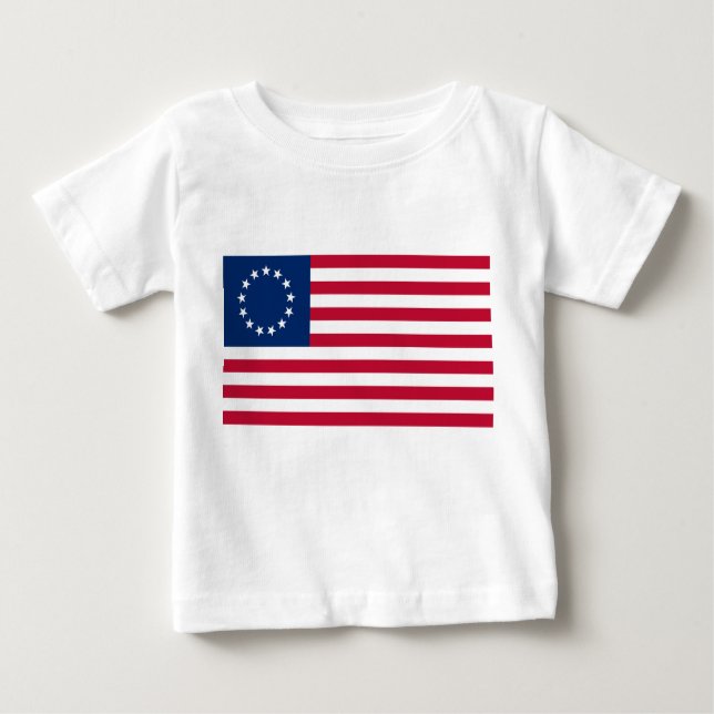 United States Betsy Ross Flag Baby T-Shirt (Front)