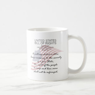 United States Bill Of Rights. Second Amendment Coffee Mug