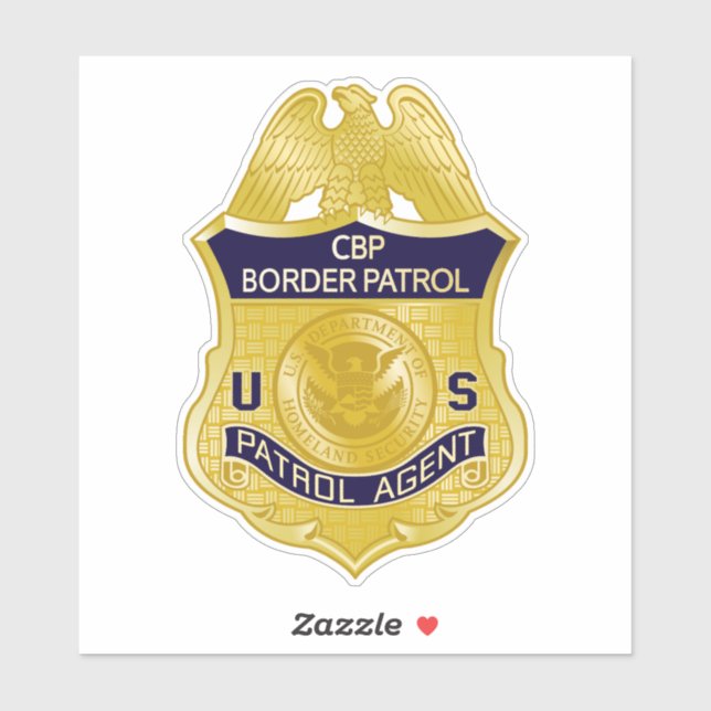 United States Border Patrol Badge Immigration (Sheet)