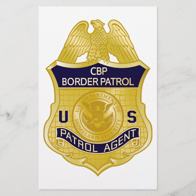 United States Border Patrol Badge Immigration Flyer (Front)