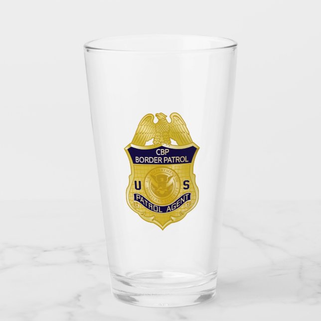 United States Border Patrol Badge Immigration Glass (Front)