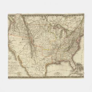 United States, Canada Fleece Blanket