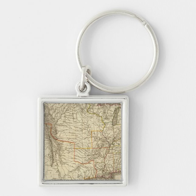 United States, Canada Key Ring (Front)