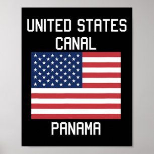 United States Canal Panama Canal Trump 2025 Humor Poster