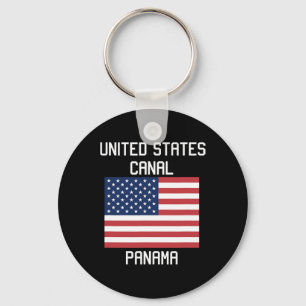 United States Canal Panama Canal Trump 2025 Humour Key Ring