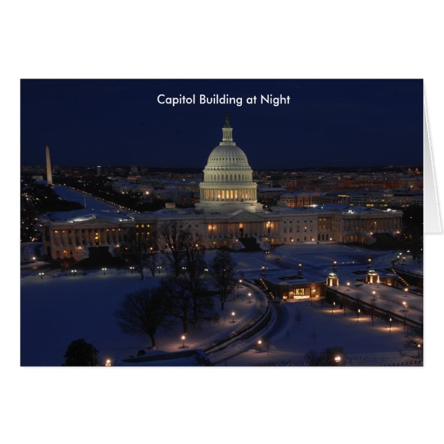 United States Capitol Building at Night (Front Horizontal)