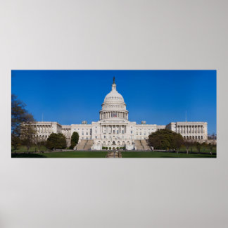 United States Capitol Building Full Western View Poster
