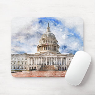 United States Capitol close up in Washington DC Mouse Pad