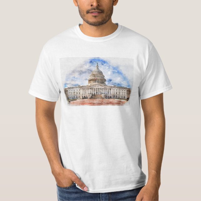 United States Capitol close up in Washington DC  T-Shirt (Front)