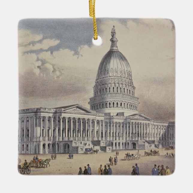 United States Capitol Washinton DC Ceramic Ornament (Front)