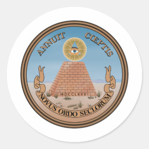 United States Coat of Arms Classic Round Sticker