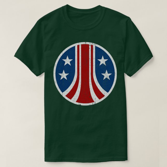 United States Colonial Crest Variant T-Shirt (Design Front)