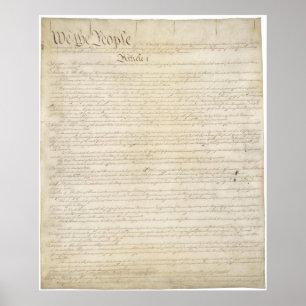 United States Constitution Poster