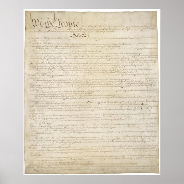 United States Constitution Poster (Front)