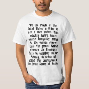 UNITED STATES CONSTITUTION PREAMBLE T-Shirt