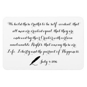 United States Declaration of Independence 1776 Magnet